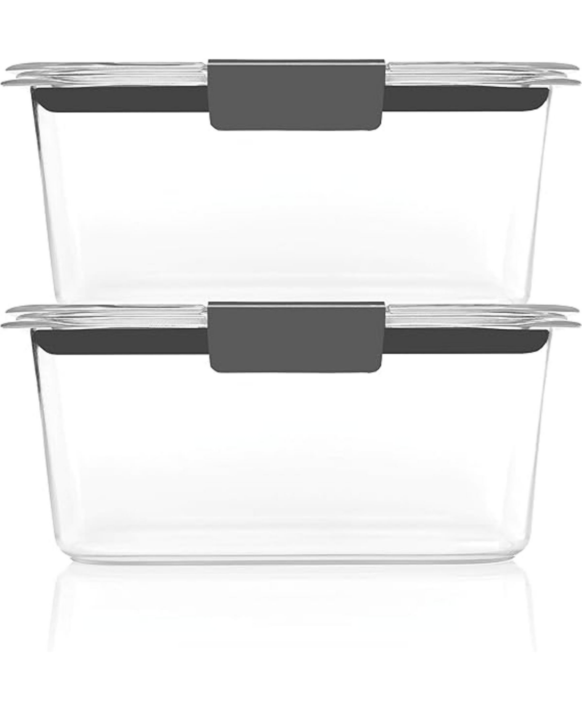 Rubbermaid Brilliance 4.7-cup Food Storage Container, 2-pack In Transparent