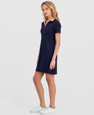 Women's Cotton Double-Collar Polo Dress 
