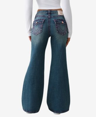 Women's Katrina High Rise Big T Flare Flap Jeans