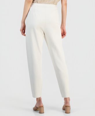 Women's Garment-Dyed Slouchy Terry Ankle Pants, Regular And Plus Size