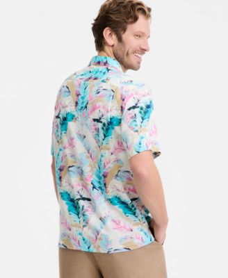 Men's Paint Palm Short-Sleeve Shirt