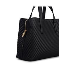 Dukes Place Diagonal Quilted Small Zip Top Grab Bag