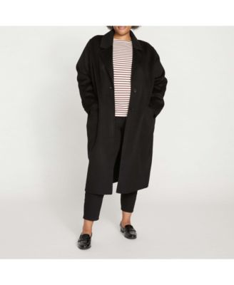 Plus Size Plus Double Face Luxe Coat