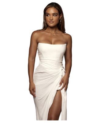 JLUXLABEL Women's Fenix Reversible Linen Corset - Macy's