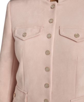 Women's Band Collar Eight-Button Jacket