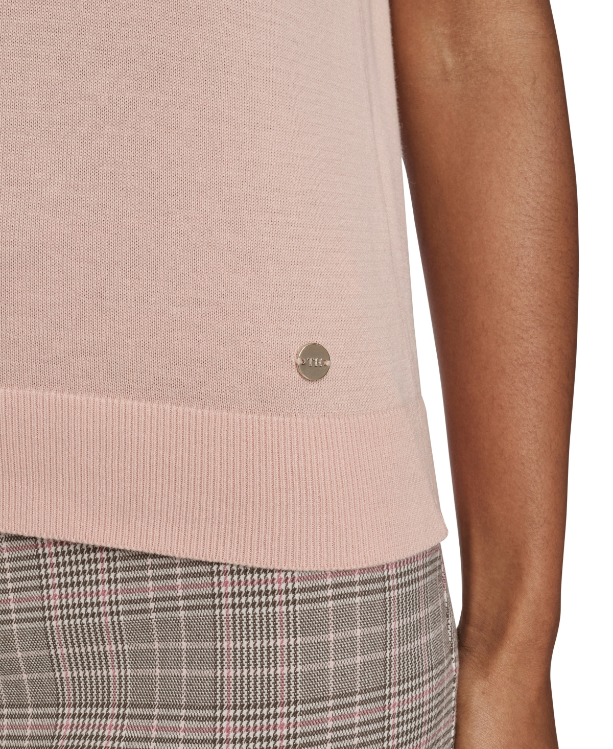 Tommy Hilfiger Women's Short-Sleeve Mock Neck Sweater