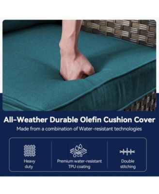 22 in. x 25 in. 4-Piece CushionGuard Deep Seating Outdoor Lounge Chair Replacement Cushions