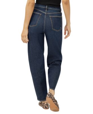 Women's High Rise Slim Barrel Leg Jeans