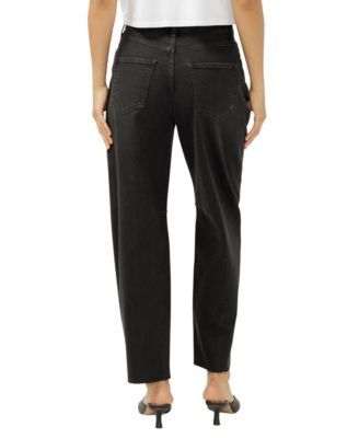 Women's High Rise Slim Barrel Leg Jeans