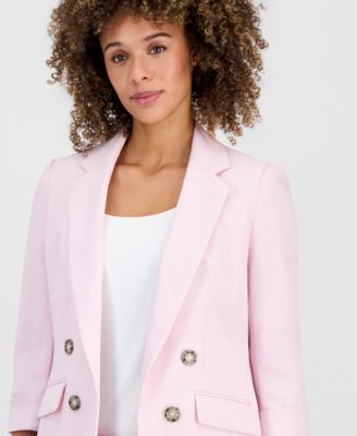 Women's Double Breasted Open-Front Blazer