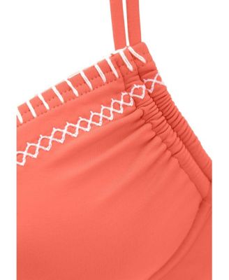 Women's Trimmed Underwire Bikini Swimsuit Top Bra Sizing