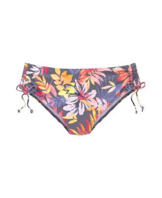 Women's Tropical Mid Rise Bikini Swimsuit Bottom