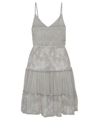 Women's Mixed Print Cover up Beach Dress Dress