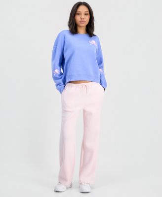 Juniors' Hello Kitty Bow Fleece Sweatshirt