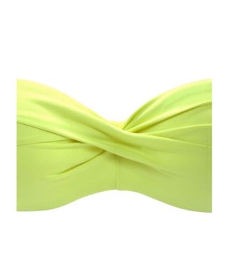 Women's Twist Bandeau Bikini Swimsuit Top Bra Sizing