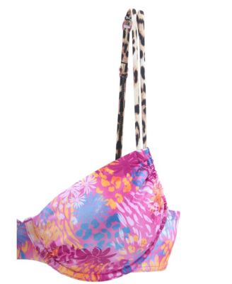 Women's Leopard Cheetah Floral Underwire Bikini Swimsuit Top Bra Sizing