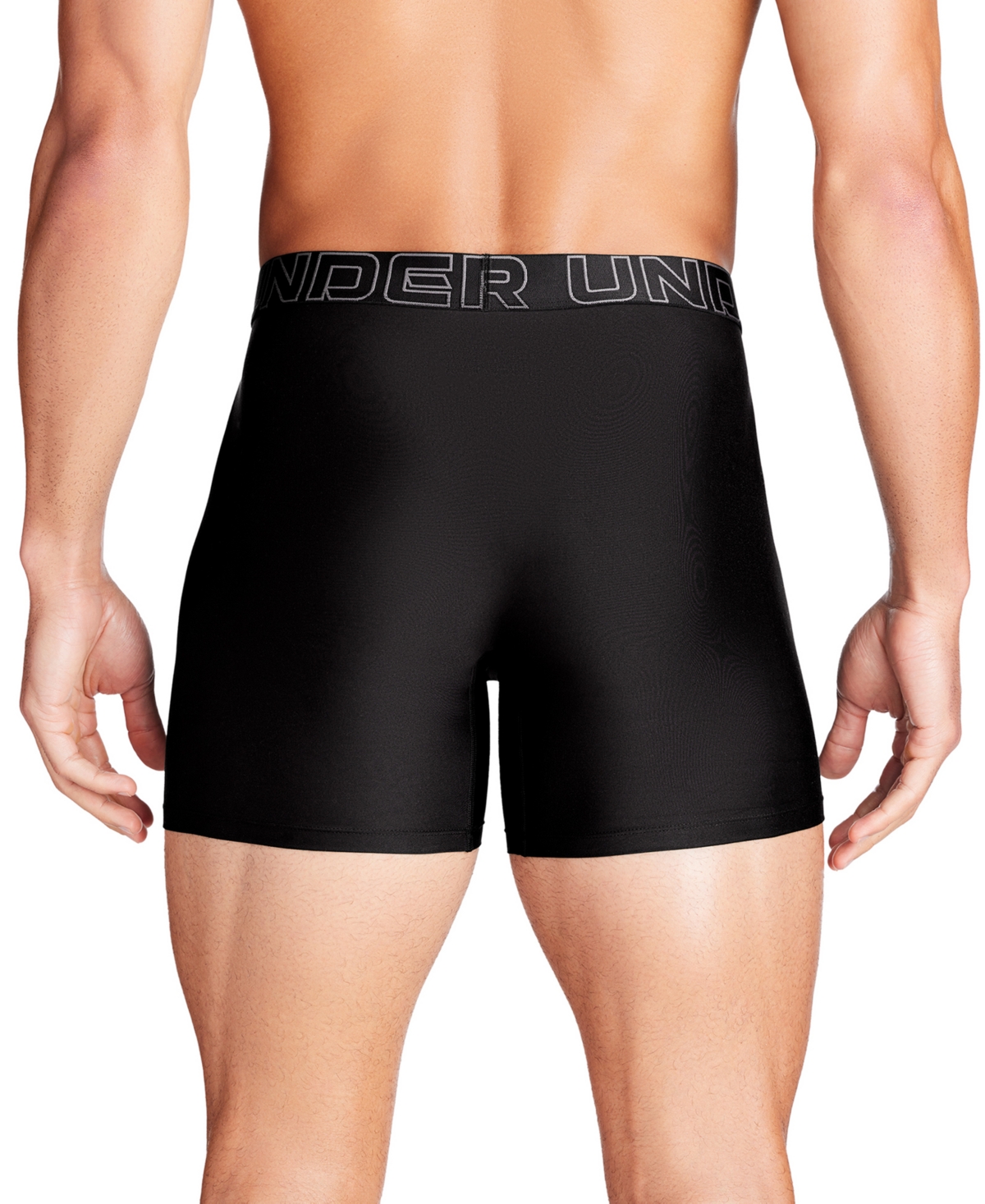 Under Armour Men's 3-Pack Performance Tech Solid 6" Boxer Briefs