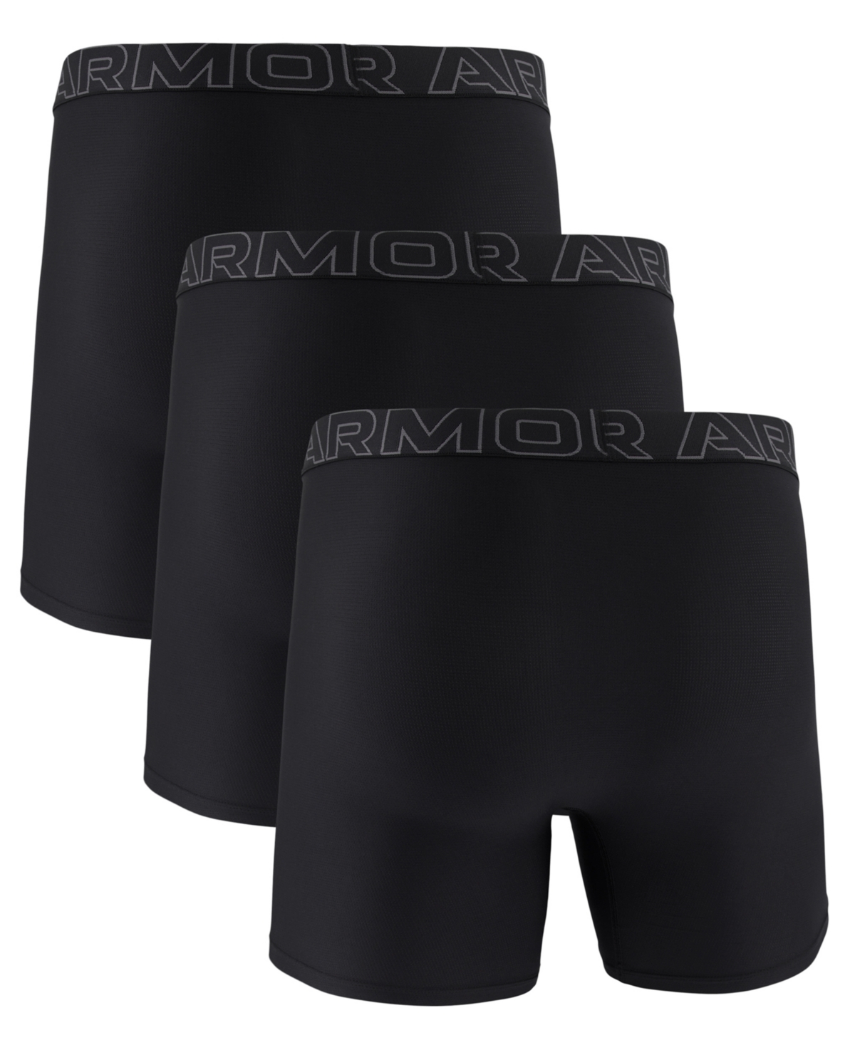 Under Armour Men's 3-Pack Performance Tech Mesh 6" Boxer Briefs