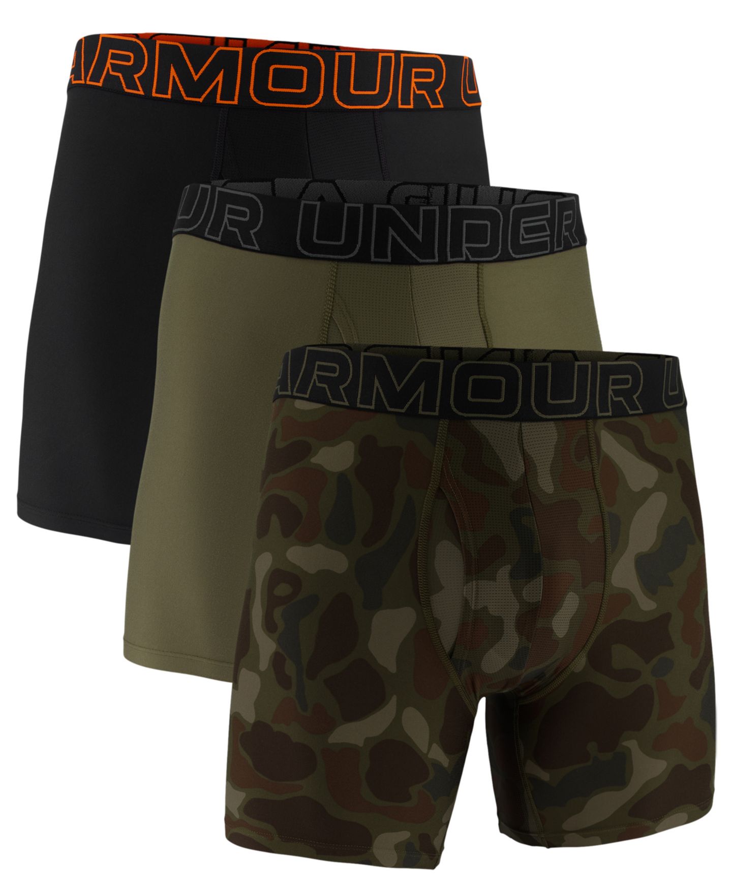 Трусы-боксеры Tech для мужчин, 3 шт. — Under Armour, цвет: Чёрный — фото 5