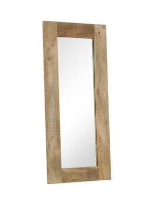 Mirror Brown Solid mango wood, glass 19.7 x 43.3 in