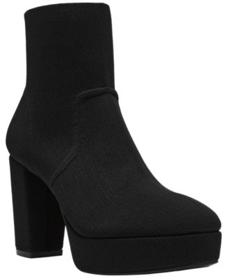Womens Volt Platform Block Heel Dress Booties