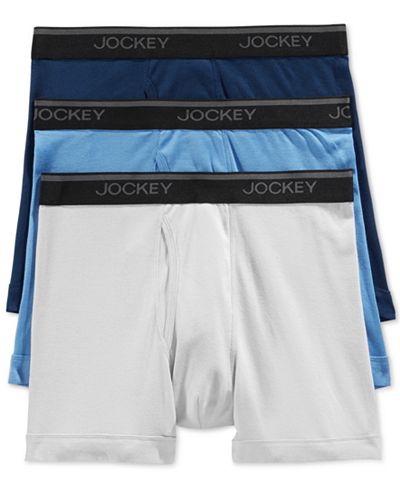 Jockey Men's Tagless StayCool Boxer Briefs, 3 Pack