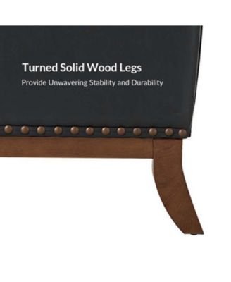 Regina Genuine Leather Arm Chair with Solid Wood Frame