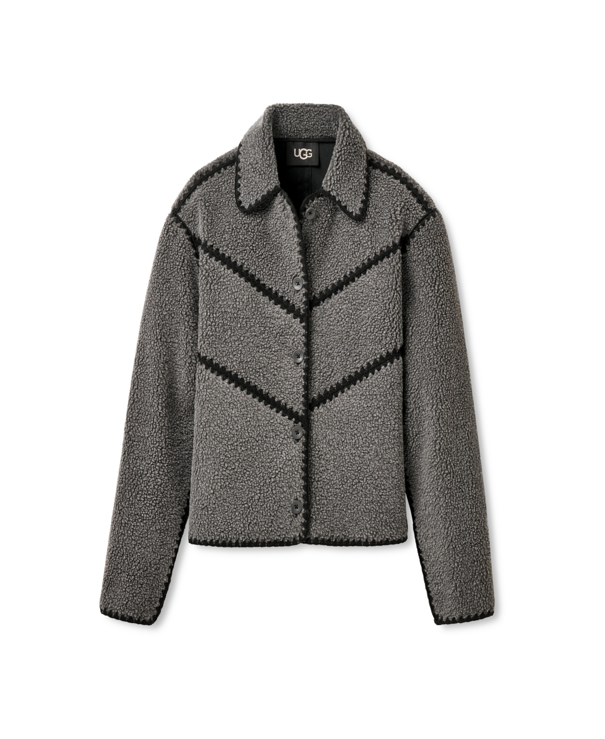 Ugg Women's Ellison Fluff Shell Jacket In Gray