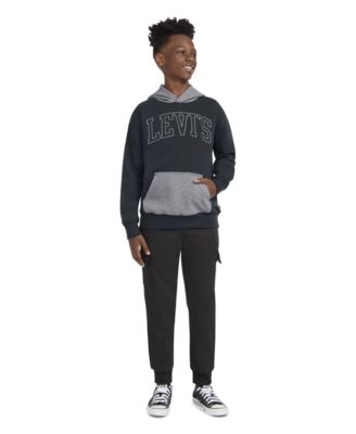 Boys' 8-20 Classic Color Blocked Pull-On Hoodie