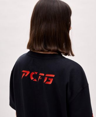 Men's Destroyed Logo Cotton T-Shirt