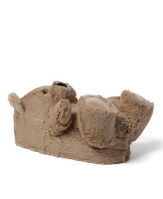 Cozyfoams Women's Overstuffed Bear Closed Back Slipper