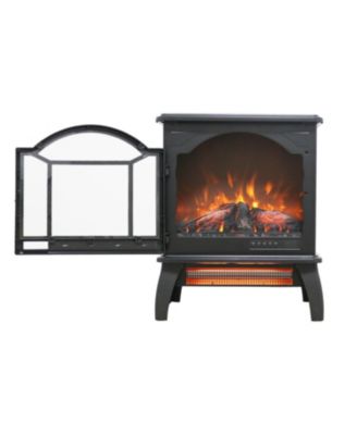 18 inch 3D Flame Electric Infrared Quartz Fireplace Stove with remote control