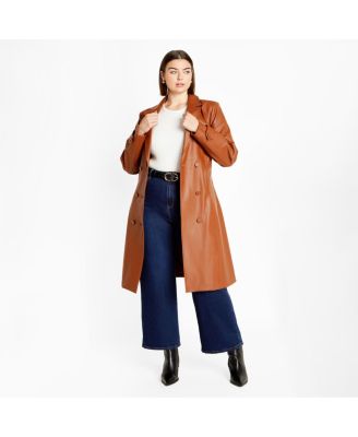 Plus Size Phylis Trench Coat