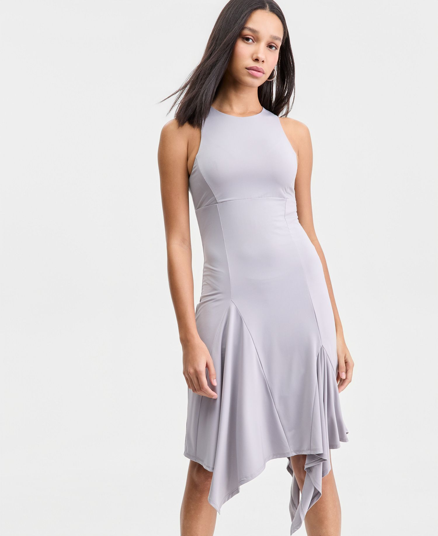 Bar Iii Women's Handkerchief-Hem Sleeveless Dress