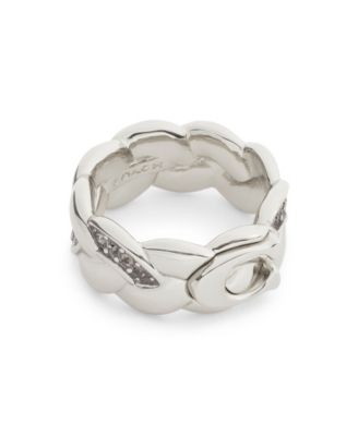 Faux Stone Signature C Braided Band Ring