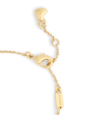 Faux Stone Signature Coach Name Plate Bracelet