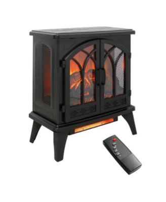 24 inch 3D  Flame Electric Infrared Quartz Fireplace Stove with remote control