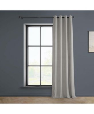 Grommet Heritage Plush Velvet Room Darkening Curtain