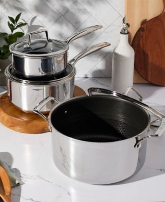 J. A. Henckels Paradigm Ceramic Stainless Steel 10-Pc. Dual Performance Cookware Set