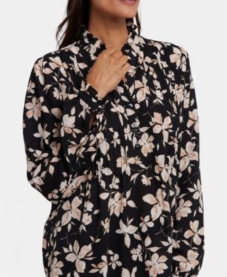 Women's Pleated Front Tunic Top