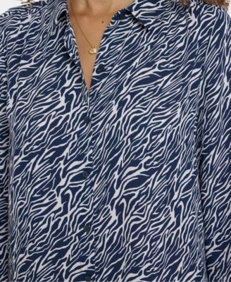 Women's Point Collar Modern Top