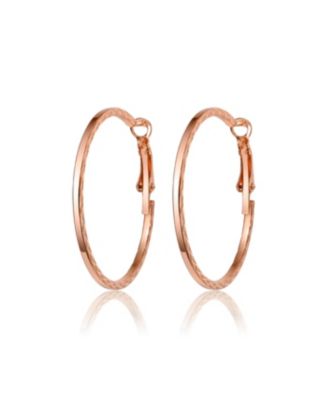 Textured Rope Round Hoop Earrings For Women