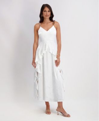 Siena - Women's V-Neck Long Dress