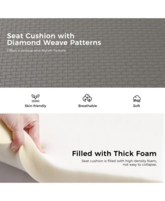 Flora Modern 60" Wide Storage Bench with Two Ottomans