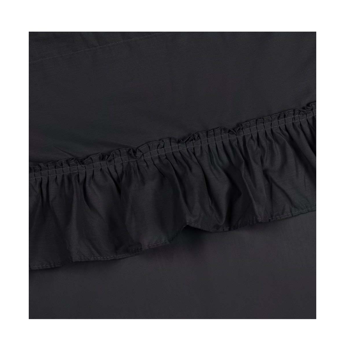 Ellis Stacey 1.5" Rod Pocket High Quality Fabric Solid Color Window Ruffled Filler Valance 54"x13