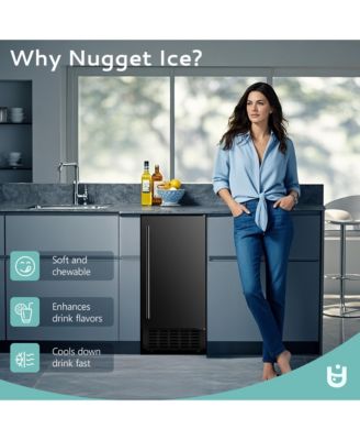 200-lb Ice Per day Cubed Ice Maker ( Black )