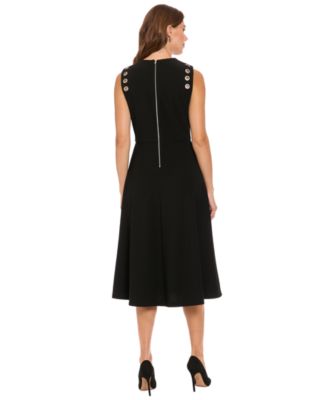 Petite Crewneck Sleeveless Dress