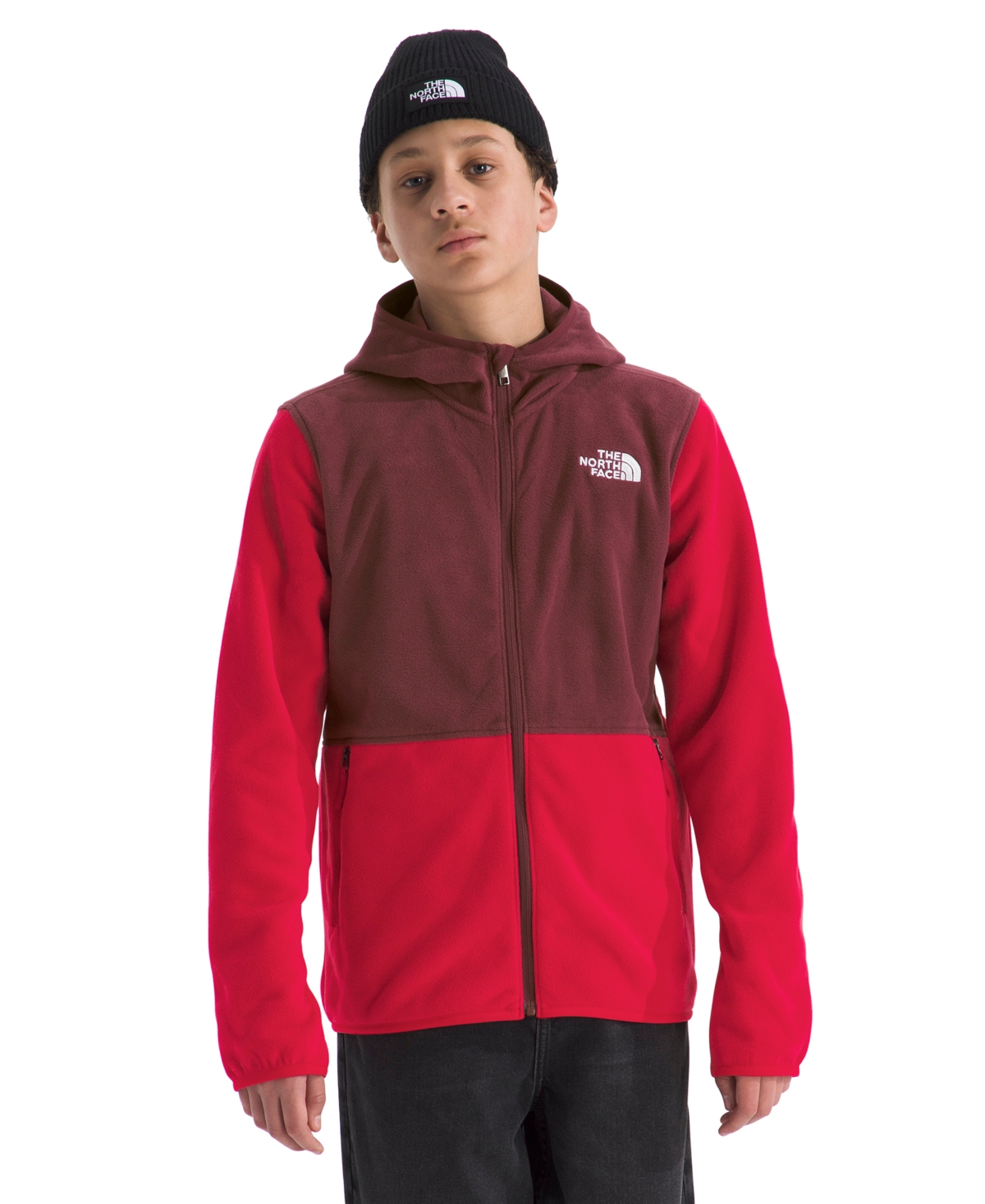The North Face Boys and Girls 8-20 Glacier Full Zip Hooded Jacket