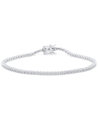 Forever Grown Diamonds - Lab-Grown Diamond Bracelet (1 ct. t.w.) in Sterling Silver (also in 14K Gold Plated Sterling Silver)