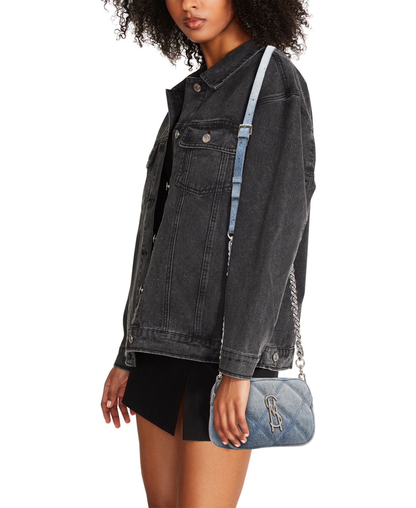 Женская сумка Steve Madden Bdaisy Quilted Crossbody, цвет: Светлый джинсовый — фото 2